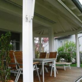 neues Vordach für die Terrasse