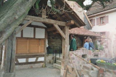 Biergarten mit Vordach