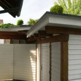 Wände des Carports
