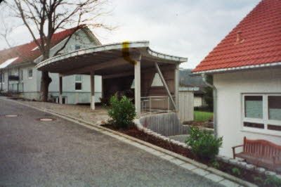Carportanlage seitlich