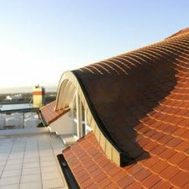 Ansicht Bedachung von Terrasse