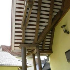 Detail des Vordaches